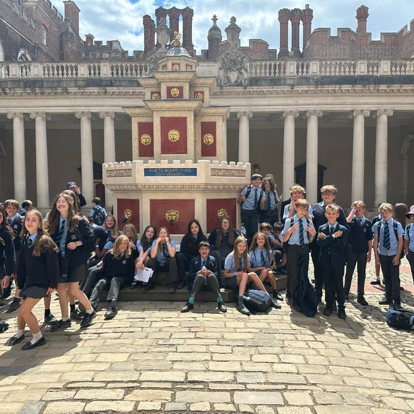 Year 7 Explore Tudor Life at Hampton Court Festiva...