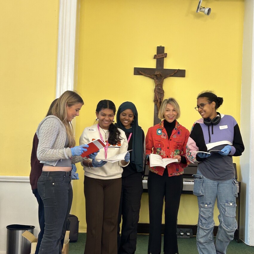 Year 12 Pupils Support Elderly Lunch at the Brompt...